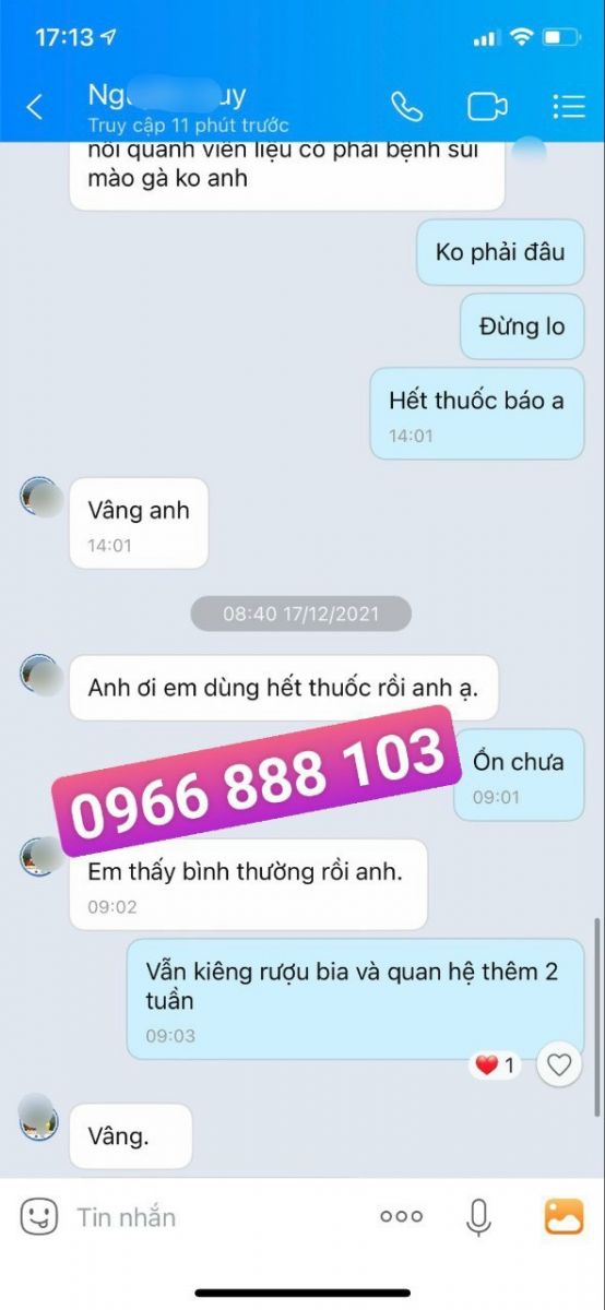 Phản hồi chữa bệnh lậu uy tín -29-10